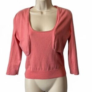 Vintage The Limited Coral Pink Sweater Set‎